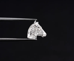 Diamante de 2.02 CT, 8.6 x 8.5 mm, corte Horse Face, diamante cultivado en laboratorio, corte antiguo, corte único, para anillo de boda, colgante. - Product Image 5