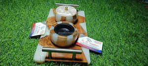 Brûleur d'encens Bakhoor en résine artisanale de luxe, design arabe élégant pour le Ramadan, cadeau de luxe pour l'Aïd, décoration - Product Image 4