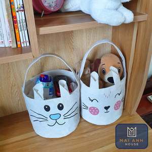 MA11-Bolsa de almacenamiento de tela para niños, OEM, personalizada, precio de fábrica, almacenamiento doméstico y organización - Product Image 3