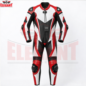 Combinaisons de course moto sur mesure en cuir, fabrication OEM ODM, haute qualité, protection intégrale du corps avec protections rigides, directement de l'usine. - Product Image 2