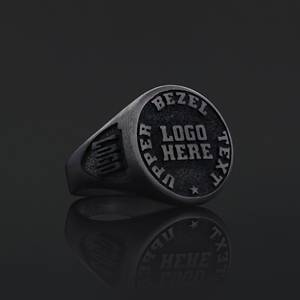 Anillo Universitario BOJ MCollege 029 Personalizado de Plata con Diamantes, Anillo de Graduación Unisex, Certificado GIA, Micro, Bajo Precio - Product Image 2