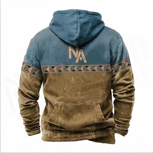 Sudadera con Capucha para Hombre North Approach, Diseño Geométrico, Bolsillo Frontal, Estilo Casual para Otoño - Product Image 2