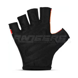Gants de musculation personnalisés avec logo, orange et noir, sublimation, pour entraînement en salle de sport, vente en gros, faible MOQ, gants de fitness - Product Image 3