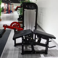 Machine à curls et extensions des jambes à charge par poulies, appareil commercial horizontal incurvé pour l'entraînement de force en salle de sport