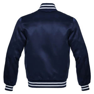 Chaqueta Bomber Varsity de Alta Calidad, Satén de Seda, para Hombre, con Parches de Camuflaje, Estilo Urbano, Personalizable, Venta al Por Mayor, ODM, Invierno - Product Image 4