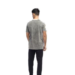 T-shirts vintage délavés pour hommes – Tissu extensible respirant, léger et confortable pour la gym, l'entraînement, l'été et le quotidien – Motif lettres - Product Image 2