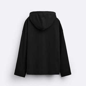 Sudadera de cuello redondo Vintage en blanco personalizada sudaderas con capucha de cuello simulado lavado ácido desgastado lavado con piedra de gran tamaño - Product Image 5