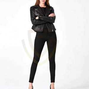 Veste en cuir pour femme, style streetwear, design tendance 2026, vestes en cuir pour femmes, vêtements pour femmes - Product Image 4
