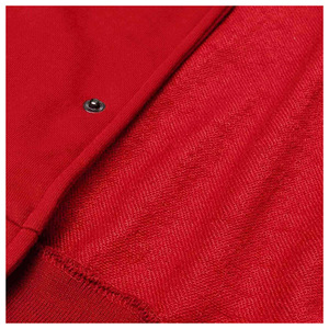 Unisex Wool Canvas Vintage Blank <b>Leather</b> Sleeves Retro Style Geometric Cartoon Pattern Hooded <b>Winter</b> Varsity <b>Jacket</b> - Product Image 6