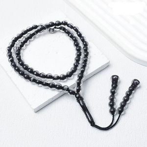Rosario Tasbih Islámico Indio Hecho a Mano, Cuentas de Resina Ecológicas para Oración, Redondas, Color Personalizable, Decoración para el Hogar, Exportación - Product Image 3
