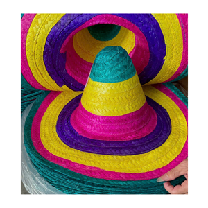Factory Direct Wholesale Mexican <b>Straw</b> <b>Hats</b> Handmade Sombrero for Outdoor Parties Carnival Celebrations and Tourist Souvenir Sho - Product Image 1