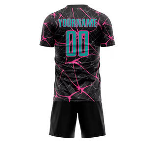 Tenue de football par sublimation pour hommes, maillot et short respirants, style élite - Product Image 6