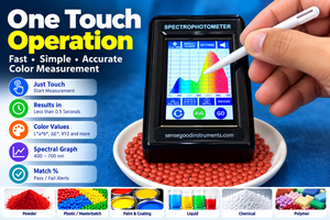 Espectrofotómetro de Color de Alta Precisión CIELAB ΔE con Pantalla Táctil, Análisis Espectral de 400-700nm y Comparación de Colores - Product Image 5