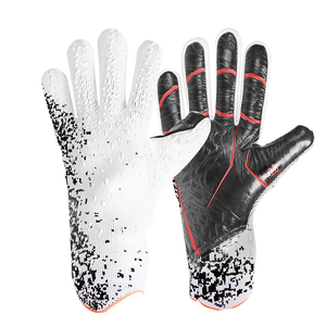Football Goalkeeper Gloves Full Finger Latex Hook Loop Closure <b>Silicone</b> Printed Non-Slip Breathable <b>Waterproof</b> Unisex Sports - Product Image 6