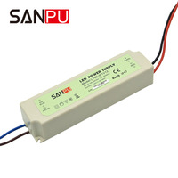 Bande lumineuse LED industrielle extérieure étanche IP67 en plastique 20W, alimentation à découpage AC-DC 12V/24V unique, CE ROHS pour vidéosurveillance