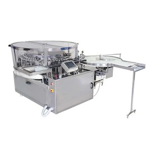 Machine de lavage automatique rotative pour flacons et ampoules, pour le nettoyage des bouteilles en verre et les applications de production industrielle, disponible à la vente - Product Image 2