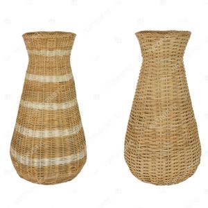Jarrón de Mimbre Tejido a Mano Estilo Art Deco, Ecológico, Vintage, Color Personalizado, para Decoración del Hogar y Bodas, Marca Vietrustic - Product Image 2