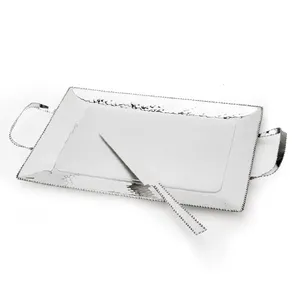 Mesa de Centro Artesanal de Metal, Vidrio y Cristal, Estilo Francés Contemporáneo, Decoración para el Hogar, Calidad Premium - Product Image 1