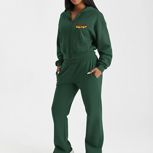 Chaqueta Deportiva VANEK INTERNATIONAL para Mujer, Cortavientos, de Felpa, Peso Medio, con Capucha, Cierre de Cremallera, Manga Larga, Corte Holgado, con Bolsillos Laterales - Product Image 1