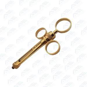 Jeringa de Aspiración Quirúrgica Dental con Logotipo OEM a Color, Precisa y de Primera Calidad, con Anillo de Pulgar Chapado en Oro - Product Image 2
