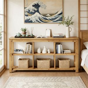 <b>Console</b> <b>Table</b> with <b>Storage</b> Space for Use As a Sofa <b>Table</b> Entrance <b>Table</b> or Foyer <b>Table</b> - Product Image 2