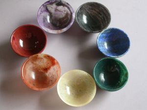 Juego de cuencos aventurianos verdes de dos pulgadas, venta al por mayor de cuencos de ágata, cuencos de piedras preciosas de exportador de India - Product Image 2
