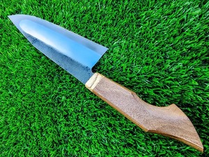 Cuchillo de Chef Ambidiestro Forjado a Mano, Ecológico, Extra Afilado, de Acero Inoxidable Industrial, con Mango de Madera Estilo Vikingo, 8-9.9 Pulgadas - Product Image 3