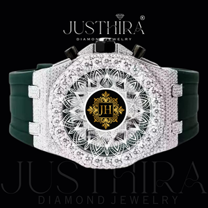 Reloj de Diamantes Moissanite Elegante para Unisex, Reloj de Pulsera de Lujo con Brillantes, Disponible al Mejor Precio, Venta al Por Mayor - Product Image 3
