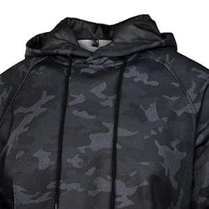 Sweat à capuche oversize pour homme, motif camouflage, design OEM, écologique, hiver, impression numérique, tissu polyester/coton - Product Image 2