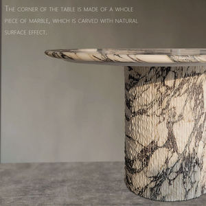 High Quality Calacatta Viola Customized Made Home Furniture Modern Decor Luxury Natural Marble Dining <b>Table</b> - Product Image 4