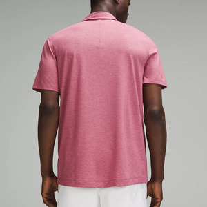Chemise polo pour homme en coton polyester de haute qualité, 220 grammes, à séchage rapide, unie, avec logo personnalisé - Product Image 2