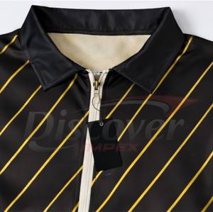 Ensemble 2 pièces personnalisé pour homme : Polo zippé et short respirant, tenue de sport décontractée - Product Image 6