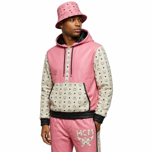 -Style Winter Patchwork Pink Leather Jacket & Trouser Set | Luxury Streetwear 2-Piece Reversible Windproof Breathable - Product Image 1