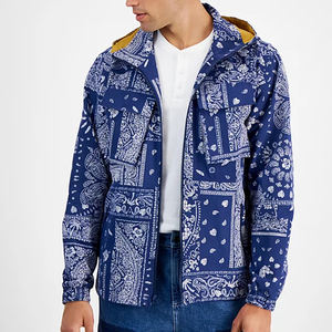 Chaqueta cortavientos de invierno con impresión de logotipo personalizado para hombre, chaqueta cortavientos de alta calidad con sublimación para hombre, bajo MOQ - Product Image 1