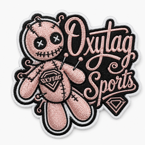 Patch brodé Oxytag avec motif de poupée, appliqué thermocollant de forme irrégulière, cadeau à prix abordable, personnalisable OEM, prix de gros - Product Image 3