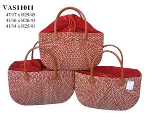 Cesta orgánica de algas marinas de Vietnam, cesta de almacenamiento artesanal Natural para el hogar y el jardín, embalaje a granel OEM, Exportación al por mayor - Product Image 6