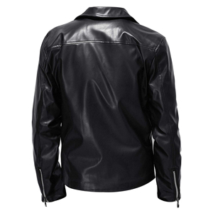 Blouson en cuir pour homme, nouvelle collection hiver, service OEM, design personnalisable avec lettres, best-seller, blouson réversible en tricot pour homme - Product Image 4
