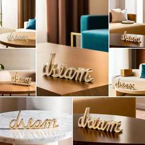 L 15.88 x W 1.91 x H 6.35 cm Gold Plated Wall Art Sculpture Handmade Contemporary Design Single Piece Living Room Decor - Product Image 3