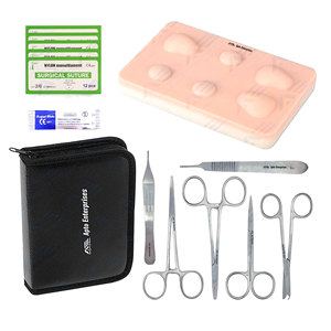 Perfect for Medical Students Medic Instrument surgical Instruments Extra Large Suturing Pad Wounds <b>Tools</b> Kit and Suture <b>Threads</b> - Product Image 1