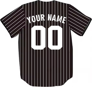Designed Sublimated Moisture Wicking Short Sleeve Plus Size <b>Baseball</b> Jersey Uniform Set For Grown Ups - Product Image 3