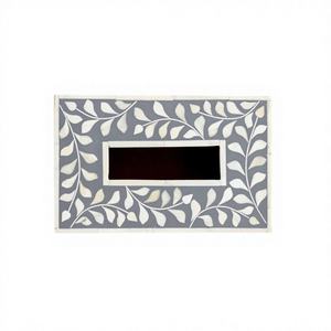 Indian Manufacture Wholesale Exporter Unique Blue and White Floral Design Handmade Bone Inlay <b>Tissue</b> <b>Paper</b> Box in Bulk - Product Image 3