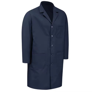 Uniformes médicaux unisexes pour hôpitaux et laboratoires, blouse de médecin, blouse d'infirmière en coton blanc, fabricant de vêtements en gros, qualité supérieure - Product Image 6