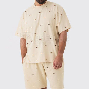 Service OEM, t-shirt ample et délavé sur mesure pour hommes, 100% coton, vente en gros à bas prix, t-shirts délavés pour hommes - Product Image 4
