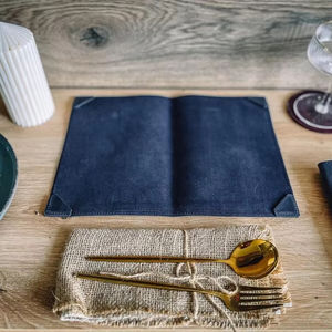 Porta Menús de Cuero Genuino, Clásico, de Lujo, Resistente al Agua, Hecho a Mano con Piel de Vaca Auténtica, para Restaurante, Hotel, Cafetería, LMC-0229 - Product Image 1