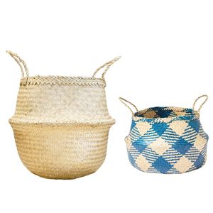 Decorative Handmade SEAGRASS BELLY <b>BASKETS</b> for Plant Pot Cover and Decorative Storage, Sustainable Storage and Planter <b>Basket</b> - Product Image 1