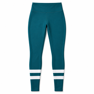 <b>Womens</b> Sage <b>Green</b> <b>Leggings</b> High Waist Full Length Yoga Pants Openwork Calf Panels Gym Training Activewear Custom Wholesale Wear - Product Image 3