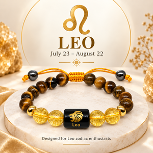Bracelet en cristal du zodiaque Lion, perles de qualité supérieure de 8 mm, motif Lion gravé au laser, tendance de la mode, souvenir, cadeau - Product Image 4