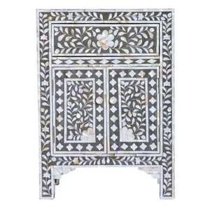 Consola de Hueso Incrustado de Calidad Única, Último Modelo de Mesa de Hueso Incrustado con Estilo Floral, Calidad de Exportación en India - Product Image 1