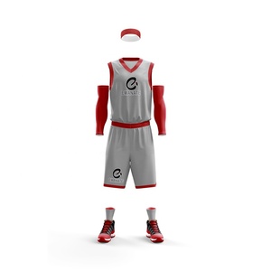 Conjunto de Camiseta y Pantalones Cortos de Baloncesto Personalizados para Hombre, Transpirable, Talla Grande, Sublimación Completa, Uniforme Ligero - Product Image 1