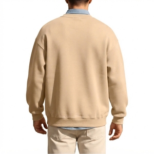 Sweat-shirt personnalisé à col rond pour femmes et hommes, en molleton brossé de qualité supérieure, à manches longues, pull décontracté avec broderie et strass, vente en gros - Product Image 2